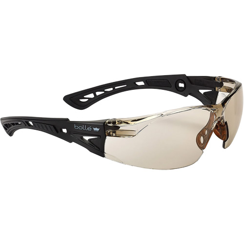 Bollé Safety PSSRUSPC142B Rush+ Small BSSI Safety Glasses, Brown/Copper Lens, Anti-Fog/Anti-Scratch, ANSI Z87+