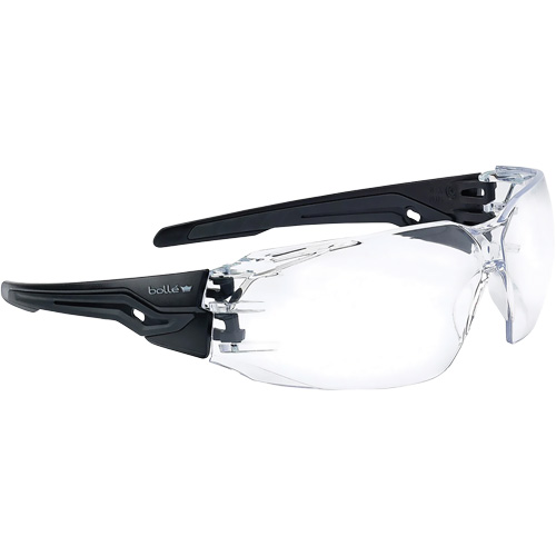 Bollé Safety PSSSILP064B Silex+ BSSI Safety Glasses, Clear Lens, Anti-Fog/Anti-Scratch, ANSI Z87+