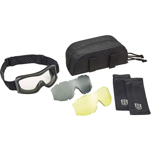 Bollé Safety X1000T70M X1000 Ballistic Protection Goggles Kit, Clear/Amber Lens, Anti-Fog/Anti-Scratch, Direct Vent