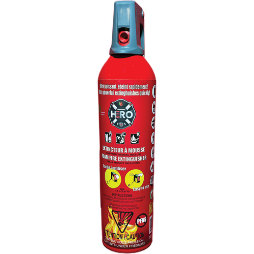 Reinoldmax REI750 PFAS Extincteur Hero 911 sans PFAS, ACK, Capacit&eacute; 750 ml