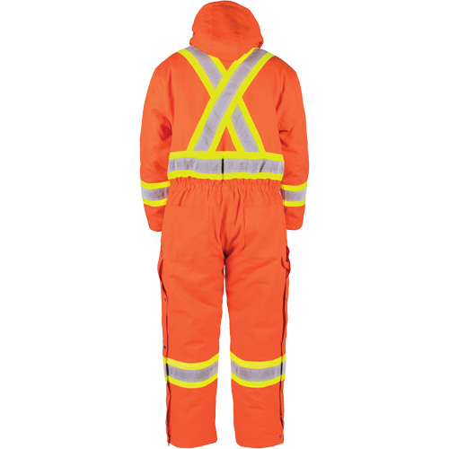 Barry & Boulerice 11-6571-OR2XL High-Visibility Lined Canvas Overalls, 2X-Large, High Visibility Orange