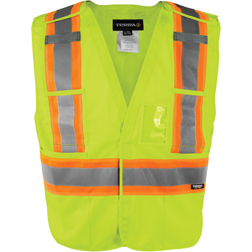 Barry & Boulerice 11-6600-YLLXL High-Visibility 5-Point Tear Away Vest, High Visibility Orange, Large/X-Large, Polyester