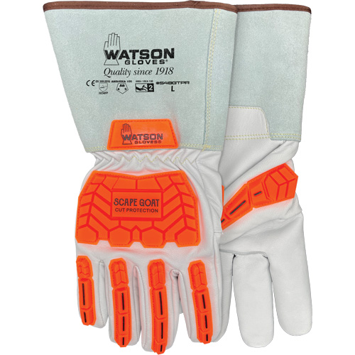 Watson Gloves 548GTPR-XXL Gants r&eacute;sistants &agrave; la coupe Scape Goat, 2T-Grand, Paume en Ch&egrave;vre, Poignet Manchette/Conducteur