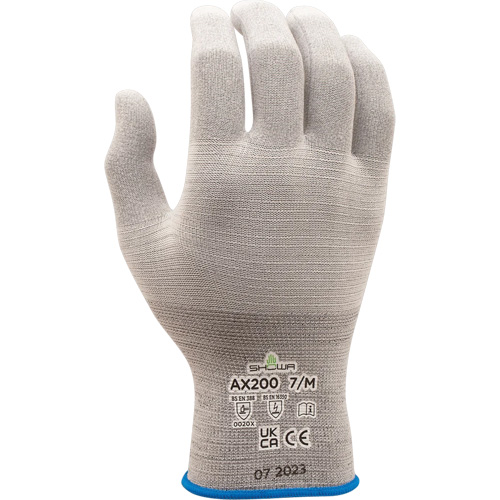 Showa AX200L-08 Gants AX200 ESD, Nylon, Calibre 18, 8/Grand
