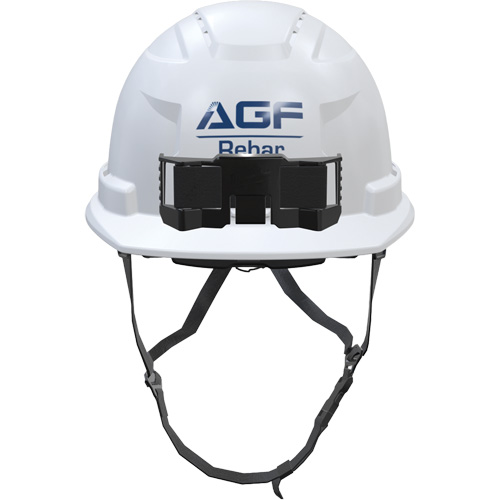 Milwaukee 48-73-1520C Casque de s&eacute;curit&eacute; BOLT &agrave; bordure avant avec logo AGF, R&eacute;pond aux normes CSA type 2, Suspension Rochet, Ventil&eacute;