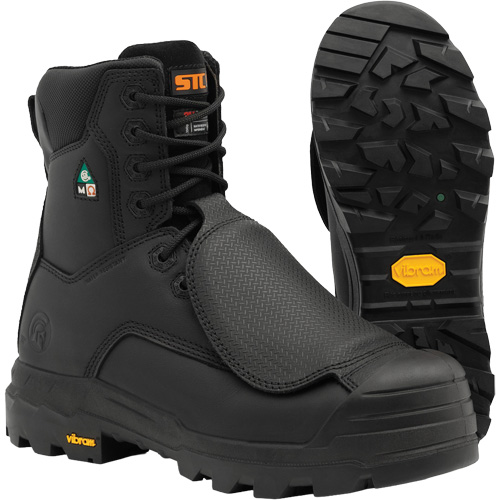  SHQ552 Bottes de travail Vulcan avec protecteur m&eacute;tatarsien &agrave; l'ext&eacute;rieur, Cuir, Taille 14, Imperm&eacute;able
