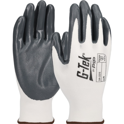 PIP Global Safety GP34225/XS G-Tek&reg; Economy Seamless Knit Glove, X-Small, Nitrile Coating, 13 Gauge, Nylon Shell