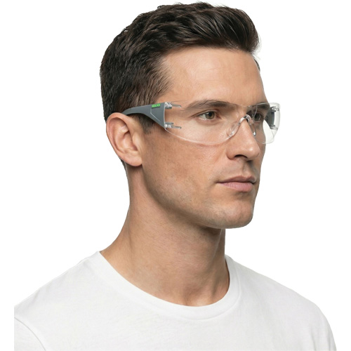 Moldex 5003C-1 Lunettes de s&eacute;curit&eacute; gris/vert Adapt Lite, Lentille Transparent, Antibu&eacute;e/Anti-&eacute;gratignures, ANSI Z87+/R&eacute;pond ou surpasse la norme CSA Z94.3
