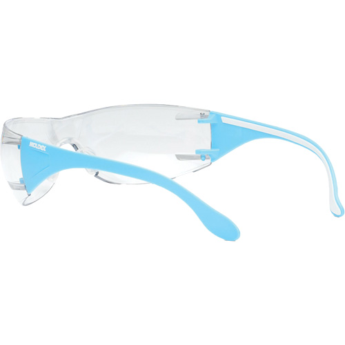 Moldex 5003C-2 Adapt Lite Blue/White Safety Glasses, Clear Lens, Anti-Fog/Anti-Scratch, ANSI Z87+/Meets/Exceeds CSA Z94.3