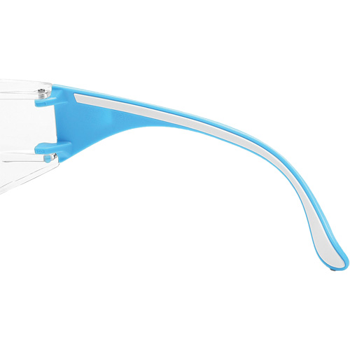 Moldex 5003C-2 Adapt Lite Blue/White Safety Glasses, Clear Lens, Anti-Fog/Anti-Scratch, ANSI Z87+/Meets/Exceeds CSA Z94.3