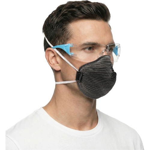 Moldex 5003C-2 Adapt Lite Blue/White Safety Glasses, Clear Lens, Anti-Fog/Anti-Scratch, ANSI Z87+/Meets/Exceeds CSA Z94.3