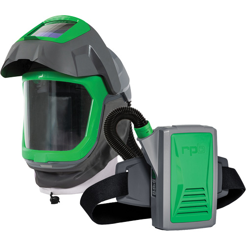 GVS 16-078-11-FR Z-Link Respirator Helmet with Face Seal, Visor & Belt Mount, Facepiece Respirator/Welding Helmet, Lithium-Ion Battery