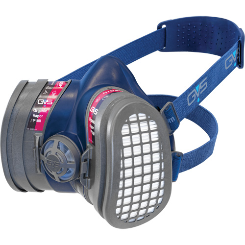 GVS SPR657 Respirateur Elipse &agrave; profil bas OV/P100 NIOSH avec filtres de rechange, &eacute;lastom&egrave;re/Thermoplastique, Moyen/grand