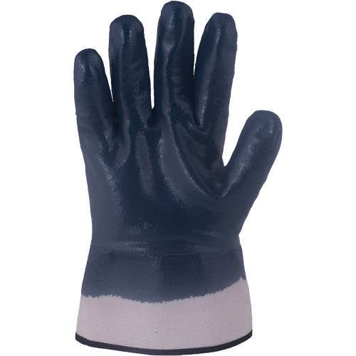 Barry & Boulerice 75-H657-CXL Horizon&reg; Navy Gloves with Pasted Cuffs, X-Large, Nitrile Coating, Jersey/Cotton Shell