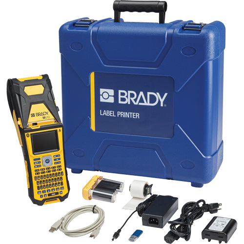 Brady M610-B-PWID Portable Cable Label Printer M610 with Workstation Wire ID Software & 300 DPI Print Resolution, 2" Tape