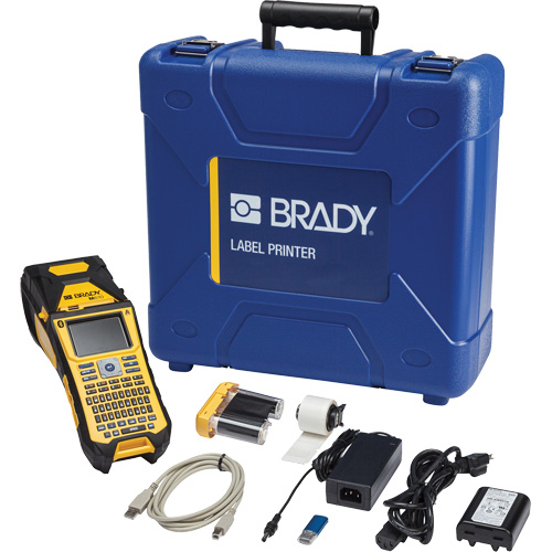 Brady M610-B-SFID Imprimante d&eacute;tiquettes portable M610 Bluetooth avec logiciel Workstation Safety & Facility ID et mallette de transport rigide, Ruban 2"