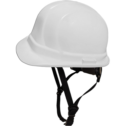 Dentec 14LIDCSCR2-WHT LIDGUARD&reg; Cap Style Hardhat with Chinstrap, Meets CSA Type 2, Ratchet Suspension, Vented