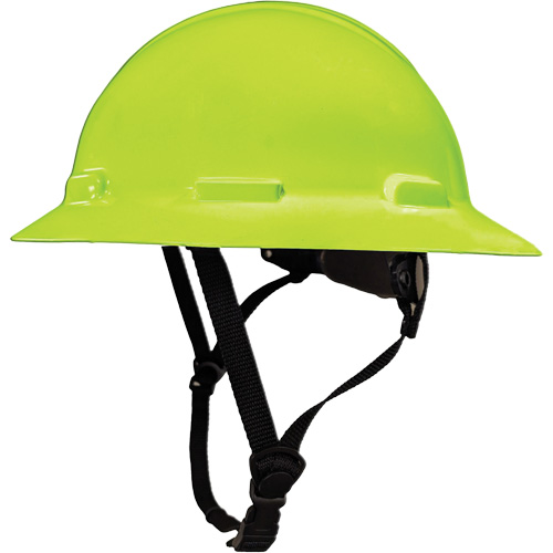 Dentec 14LIDCSFR1-HVL LIDGUARD&reg; Full Brim Hardhat with Chinstrap, Meets CSA Type 1, Ratchet Suspension, Vented