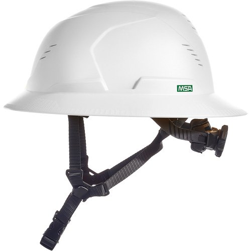 MSA 10250581 Casque de s&eacute;curit&eacute; &agrave; bord complet V-Gard H2, Suspension Rochet, Ventil&eacute;