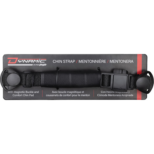 PIP Global Safety HP542MC Sangle mentonni&egrave;re &agrave; 4 points Dyna-Clic avec attache magn&eacute;tique et coussinet mentonnier