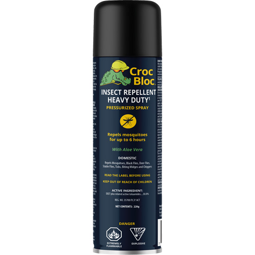 Croc Bloc WCA435KU Insectifuge puissant, DEET &agrave; 30 %, Vaporisateur, 220 g