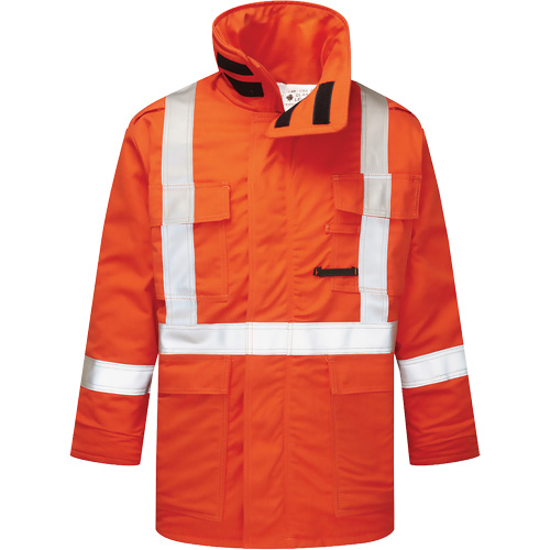 IFR Workwear ASO515-4XLT Parka isol&eacute; de 9 oz Haute visibilit&eacute; Avenger, style 515, Hommes, 4T-Grand (grande taille), Orange