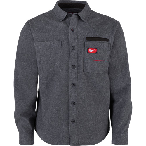 Milwaukee M552G-S Chemise en flanelle GRIDIRON, Hommes, Petit, Gris