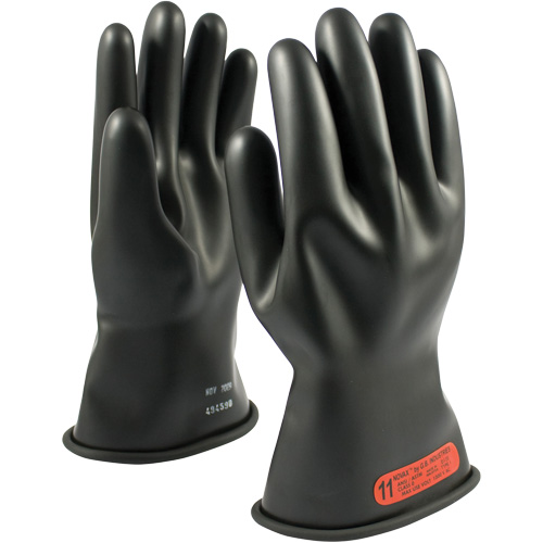 PIP Global Safety 150-0-11/9 NOVAX&reg; Rubber Insulating Glove with Straight Cuff, ASTM Class 0, Size 9, 11" L