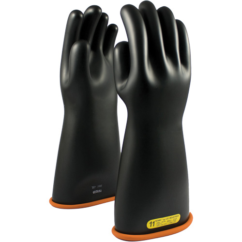 PIP Global Safety 155-2-16/8.5 NOVAX&reg; Rubber Insulating Glove with Straight Cuff, ASTM Class 2, Size 8.5, 16" L
