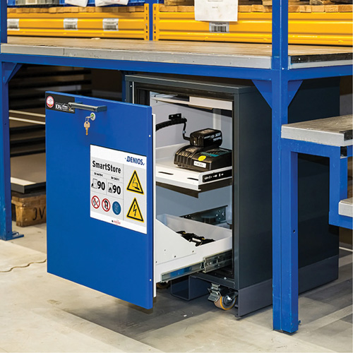Denios M31-8110 Lithium-ion Storage Under Bench with 90-Minute Fire Resistance
