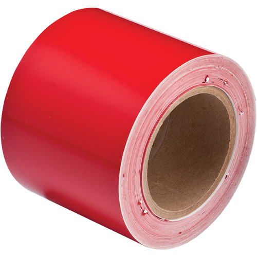 Brady 36288 Ruban marqueur de tuyau, 90', Rouge