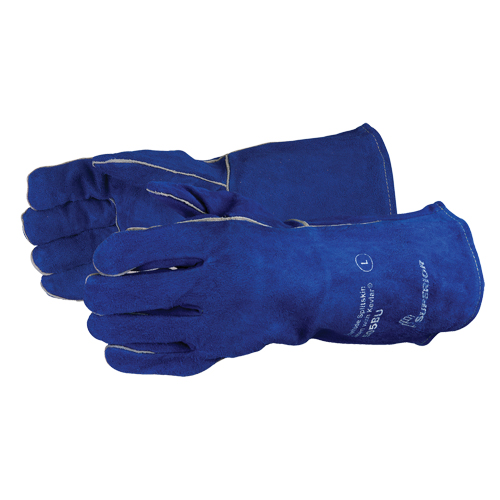Superior Glove Works Ltd. 505BU-L Gants de soudage, Cuir de vache refendu, Taille Taille unique
