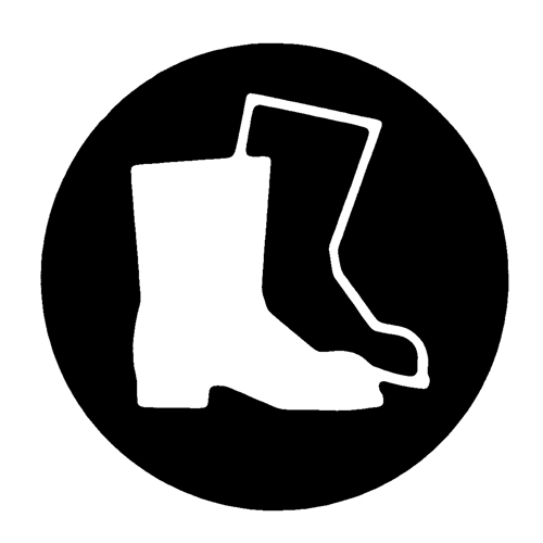 Brady 58565 Right to Know Pictogram Labels - Full Protection Suit, Vinyl, Sheet, 5/8" L x 3/4" W