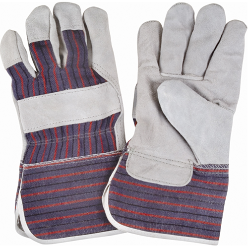 Produits de sécurité Zenith SM576 Gants d'ajusteur rugueux, Grand, Paume en Cuir de vache refendu, Doublure en Coton