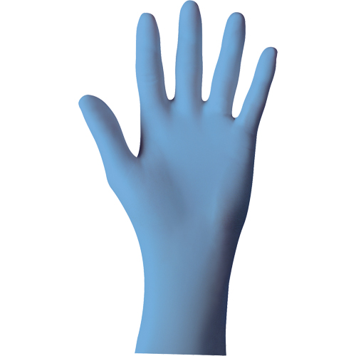 Showa 6005PFM N-Dex&reg; 6005PF Gloves, Medium, Nitrile, 4-mil, Powder-Free, Blue
