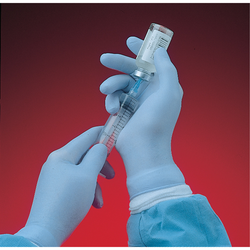 Showa 6005PFM N-Dex&reg; 6005PF Gloves, Medium, Nitrile, 4-mil, Powder-Free, Blue