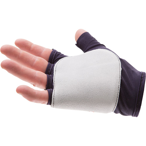 Impacto 503-10S-L Palm/Side Fingerless Protection Gloves - Left, Small, Suede Palm, Slip-On Cuff