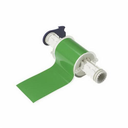 Brady 13542 Indoor-Outdoor Label Printer Tape, Vinyl, Green, 4" Width
