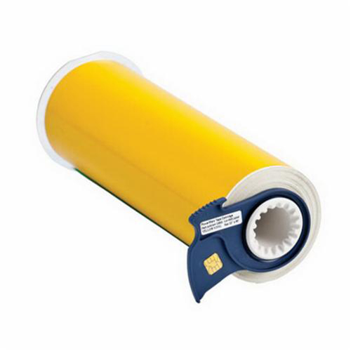 Brady 13563 Indoor-Outdoor Label Printer Tape, Vinyl, Yellow, 10" Width