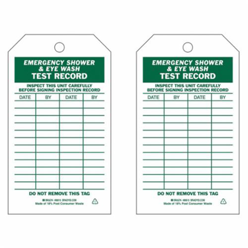 Brady 86615 &eacute;tiquettes de rapport d'inspection, Polyester, 4" la x 7" h, Anglais