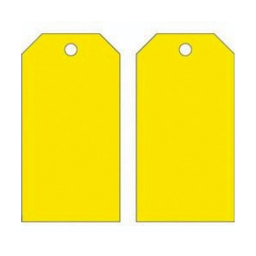 Brady 76197 Blank Self-Laminating Accident Prevention Tags, Metal, 3" W x 5-3/4" H