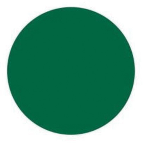 Brady 30663 Round Write-On Labels, Circle, 1.5" L x 1.5" W, Green