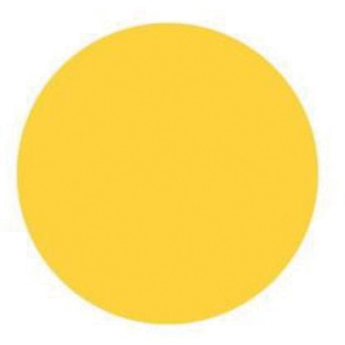 Brady 30664 Round Write-On Labels, Circle, 1.5" L x 1.5" W, Yellow