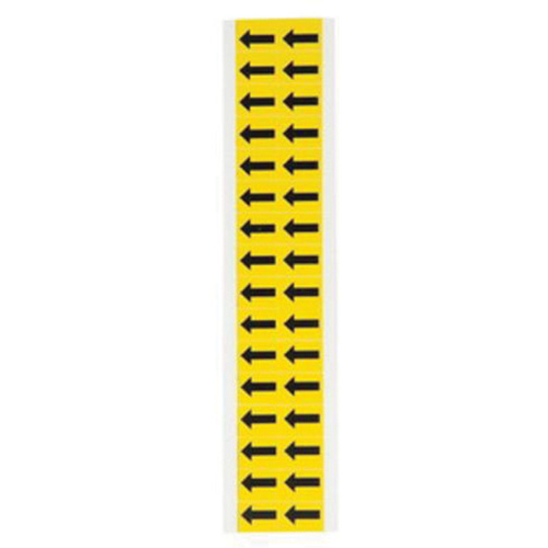 Brady 1520-ARO &eacute;tiquettes de lettres et chiffres individuels, Symbole de fl&egrave;che, 5/8" h, Noir sur jaune