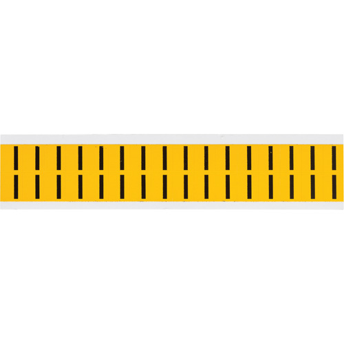 Brady 1520-I Individual Number and Letter Labels, I, 5/8" H, Black on Yellow