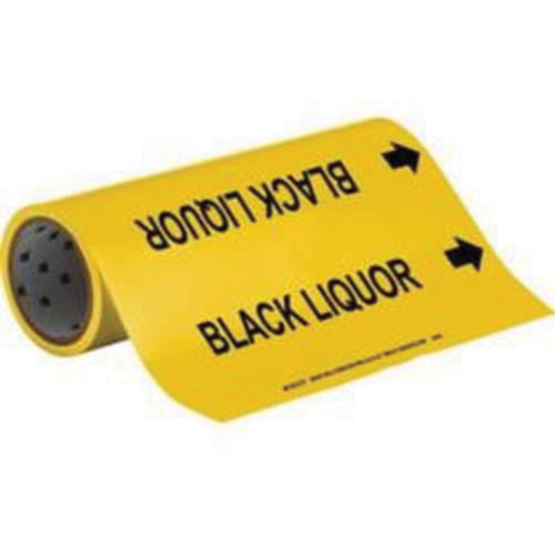 Brady 1550-3 Individual Number and Letter Labels, 3, 3" H, Black on Yellow