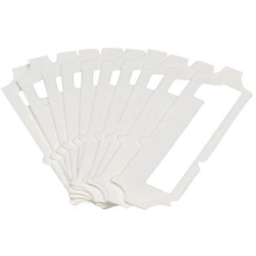 Brady 5080P-1 Quick-Align&reg; Individual Gothic Number and Letter Labels, 1, 2" H, White