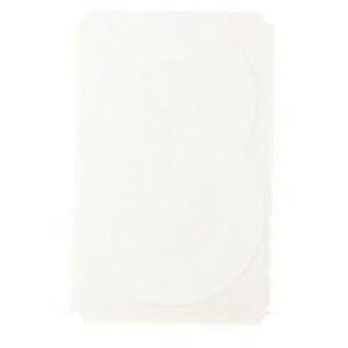 Brady 5080P-3 Quick-Align&reg; Individual Gothic Number and Letter Labels, 3, 2" H, White