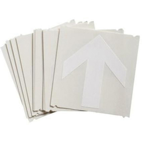Brady 5130P-ARO Quick-Align&reg; Individual Gothic Number and Letter Labels, Arrow Symbol, 3" H, White