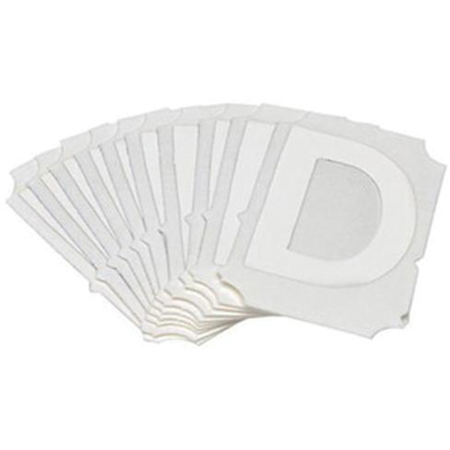 Brady 5130P-D Quick-Align&reg; Individual Gothic Number and Letter Labels, D, 3" H, White
